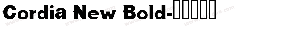 Cordia New Bold字体转换